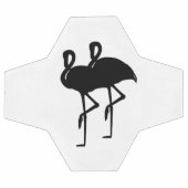 Flamant rose noir et blanc (Plat)