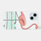 Flamant rose Ocean coque iphone (Verso Horizontal)