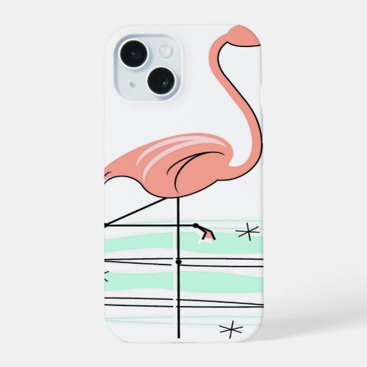 Flamant rose Ocean coque iphone (Verso)