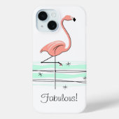 Flamant rose Océan "Fabuleux !" coque iphone (Verso)