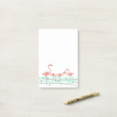 Flamant rose Ocean Group post-it (Sur un bureau)