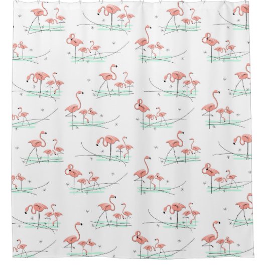 Flamant rose Ocean Multi rideau de douche (Devant)