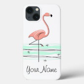Flamant rose Océan "Nom" iPad Mini coque (Verso)
