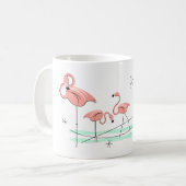 Flamant rose Océan 'Nom' Trio mug (Devant gauche)