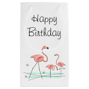 Flamant rose Ocean Trio 2 Sac cadeau texte petit