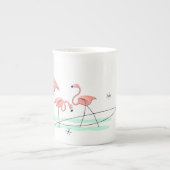 Flamant rose Ocean Trio os china mug (Devant)