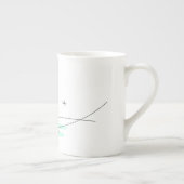 Flamant rose Ocean Trio os china mug (Droite)