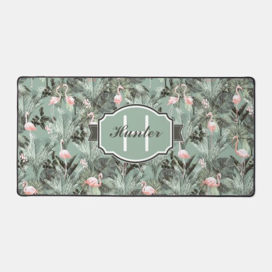 Flamant rose Orchidée Tropical Motif Sage ID868 (Recto)