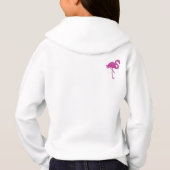 Flamant rose pailleté - texte personnalisable (Dos)