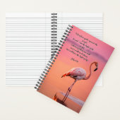 Flamant rose passer du temps avec Dieu Journal (À l'intérieur)
