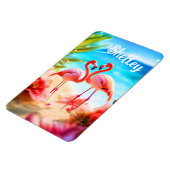 Flamant rose personnalisé Magnet à thème (Côté Gauche)