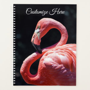 Flamant rose personnalisé Planificateur hebdomada