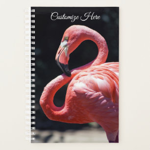 Flamant rose personnalisé Planificateur hebdomada