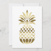 FLAMANT ROSE PINEAPPLE ANNIVERSAIRE invitation (Dos)