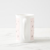 Flamant rose Pink os china mug (Dos)