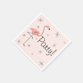 Flamant rose Pink Party! serviettes en papier (Coin)
