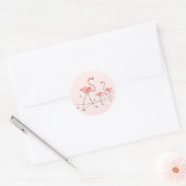 Flamant rose Pink Trio 2 autocollant (Enveloppe)