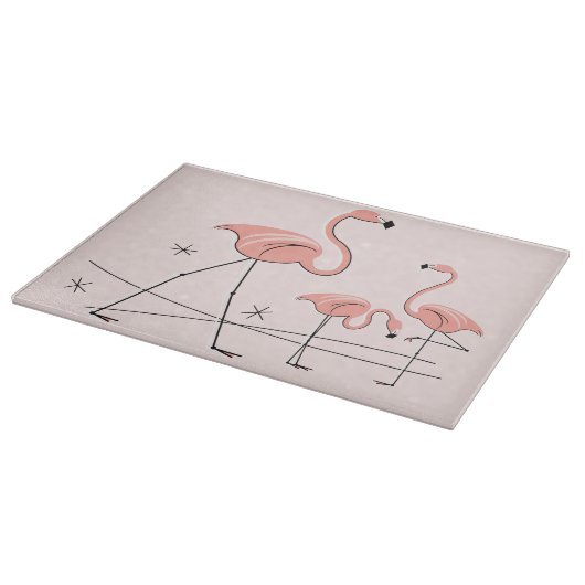 Flamant rose Pink Trio 2 planche à découper (Coin)