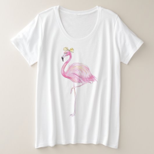 Flamant rose plus la taille - chemise (Design devant)