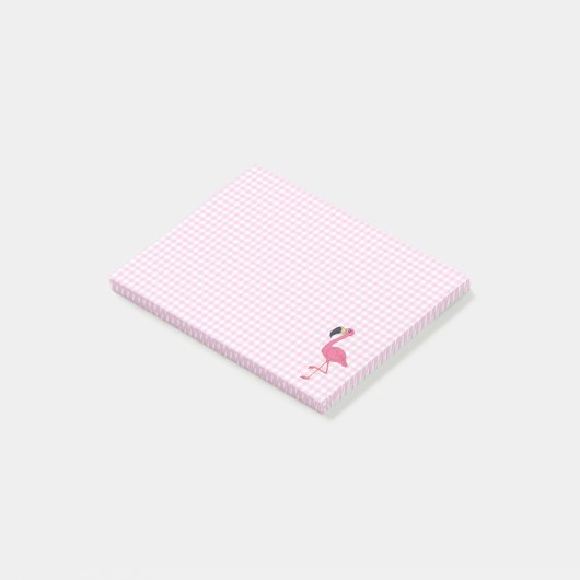 Flamant rose Post-it® Notes 4 x 3 (Incliné)