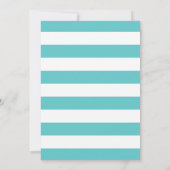 Flamant rose Premier anniversaire Invitation fille (Dos)