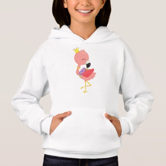 Flamant rose princesse, Flamant rose mignon, Couro (Devant)