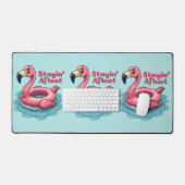Flamant Rose Rétro Drôle d'Été (Clavier et souris)