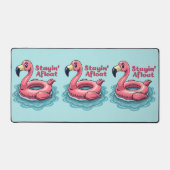 Flamant rose rétro Flotte drôle été (Recto)