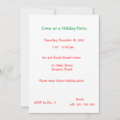 Flamant rose Rockettes Dancing Invitation (Dos)