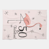 Flamant rose Rose 50 et Fabulous! serviette de cui (Horizontal)