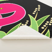 Flamant rose rose Abstrait couvertures Serpa (3/4)