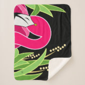 Flamant rose rose Abstrait couvertures Serpa (Devant)