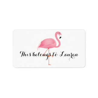Flamant rose rose appartient au Étiquette
