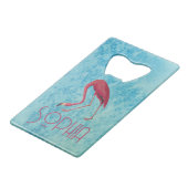 Flamant rose rose Audubon sur aquarelle bleue (Dos Angle)