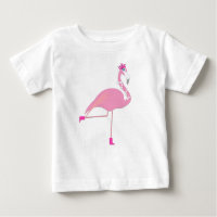 Flamant rose rose - Baby Fine Jersey T-shirt 
