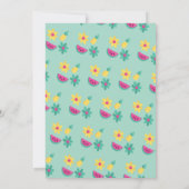 Flamant rose rose bébé Invitation Baby shower (Dos)