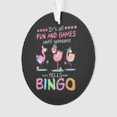 Flamant rose rose Bingo Funny Cadeau Art (devant)