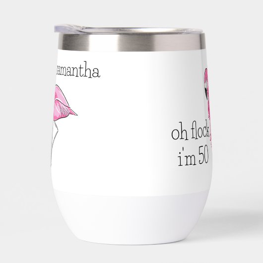 Flamant rose rose Boa Oh Flock I'm 50 Anniversaire (Droite)