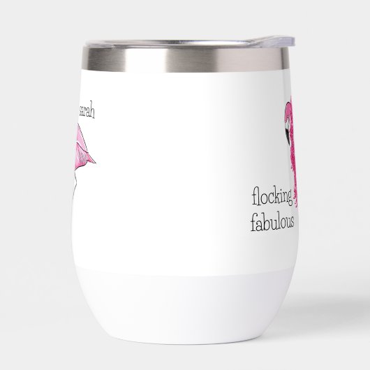 Flamant rose rose Boa Rose Flocking Fablocking Nom (Gauche)