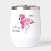 Flamant rose rose Boa Rose Flocking Fablocking Nom (Avant)