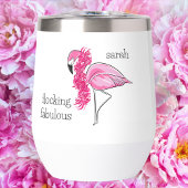 Flamant rose rose Boa Rose Flocking Fablocking Nom