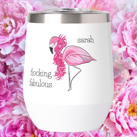 Flamant rose rose Boa Rose Flocking Fablocking Nom