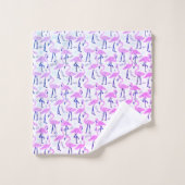 Flamant rose rose chaud (Gant de toilette)