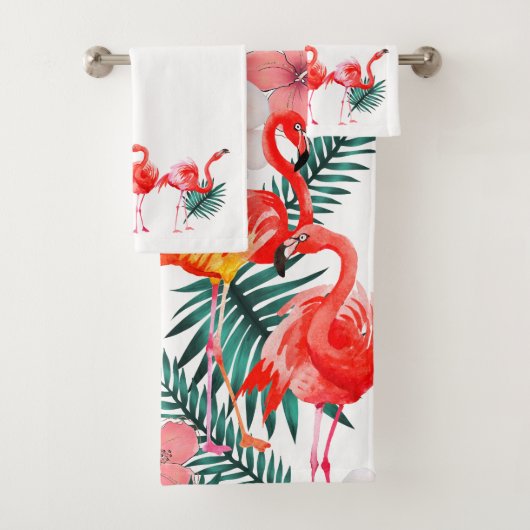 Flamant rose rose corail tropical coloré  (En situation)