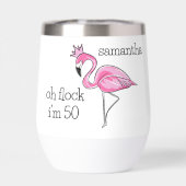 Flamant rose rose Couronne Oh Flock I'm 50 Anniver (Arrière)