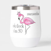 Flamant rose rose Couronne Oh Flock J'ai 30 Annive (Avant)
