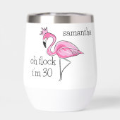 Flamant rose rose Couronne Oh Flock J'ai 30 Annive (Arrière)