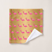 FLAMANT ROSE ROSE D'OR LUMINEUX SERVIETTES DE SALL (Gant de toilette)
