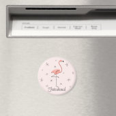 Flamant rose rose Fabrique aimant (In Situ (Lave-vaisselle))