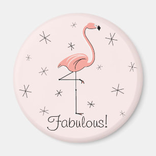 Flamant rose rose Fabrique aimant